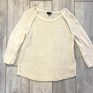 Beautiful off white lightweight sweater from The Limited.